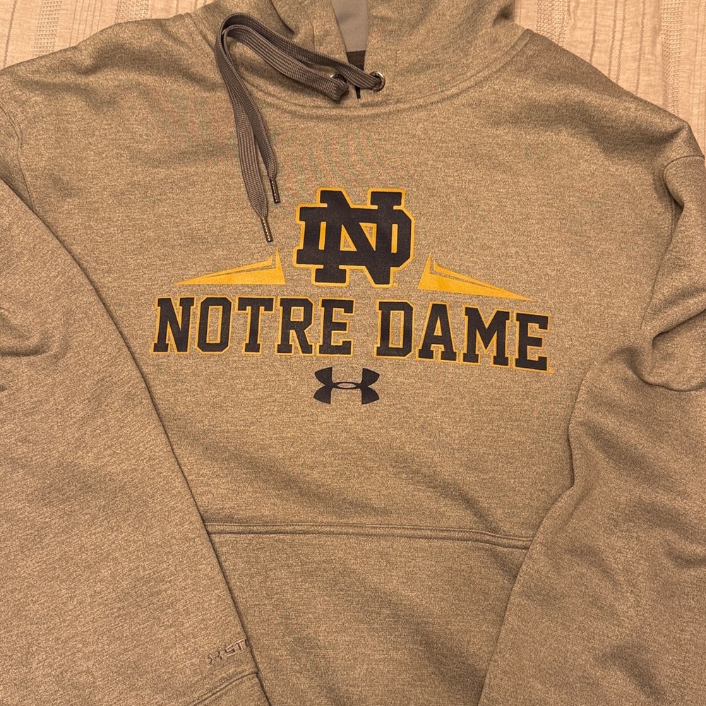 Under Armour Tan Notre Dame Pullover